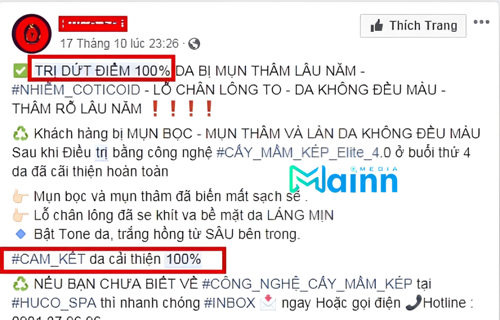 nội dung quảng cáo facebook