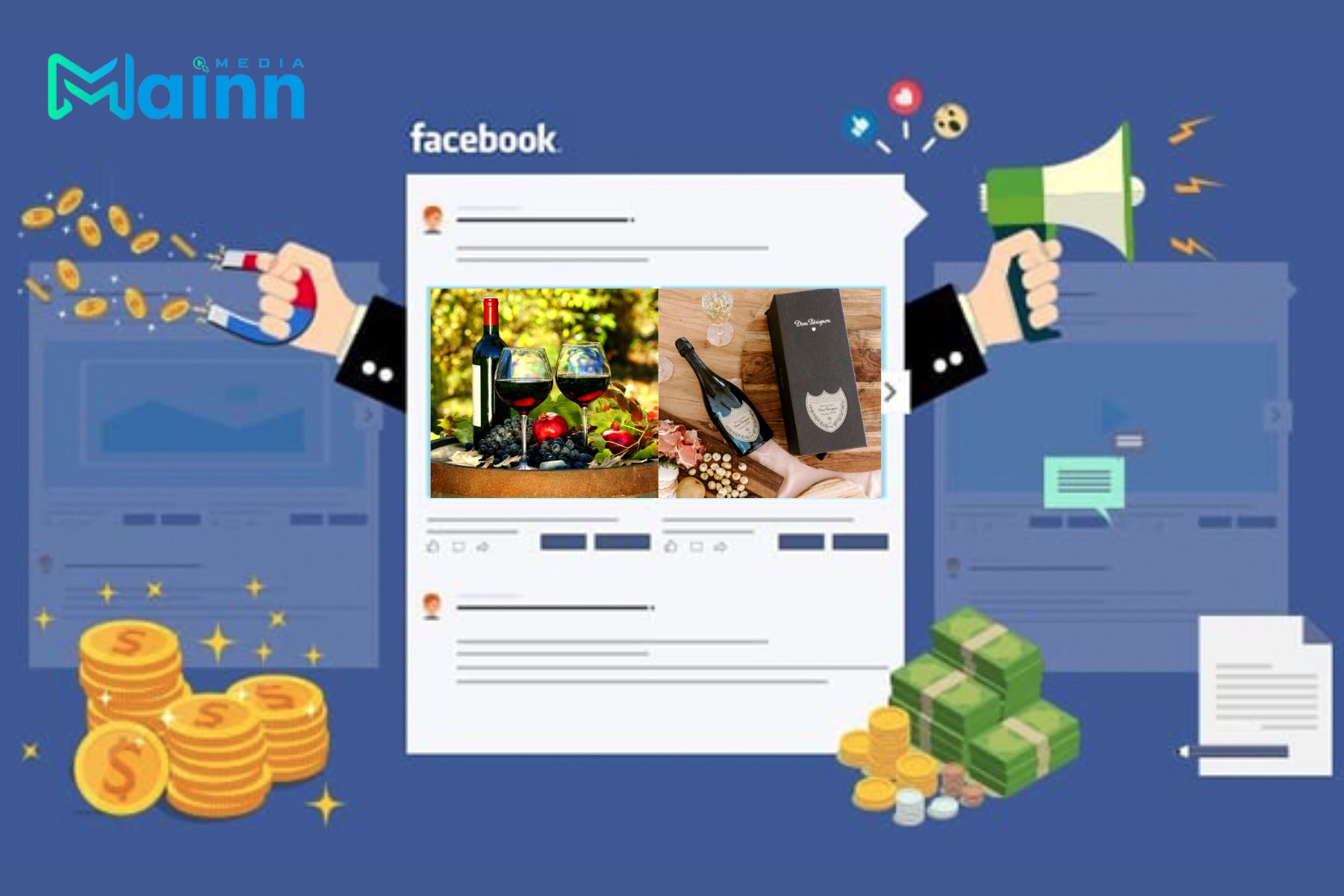 quảng bá rượu trên facebook