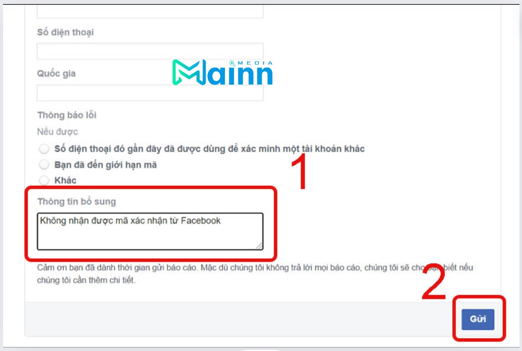 link xác nhận danh tính facebook