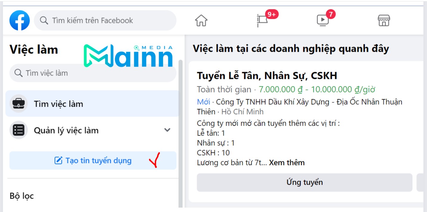 cách chạy quảng cáo tuyển dụng trên facebook