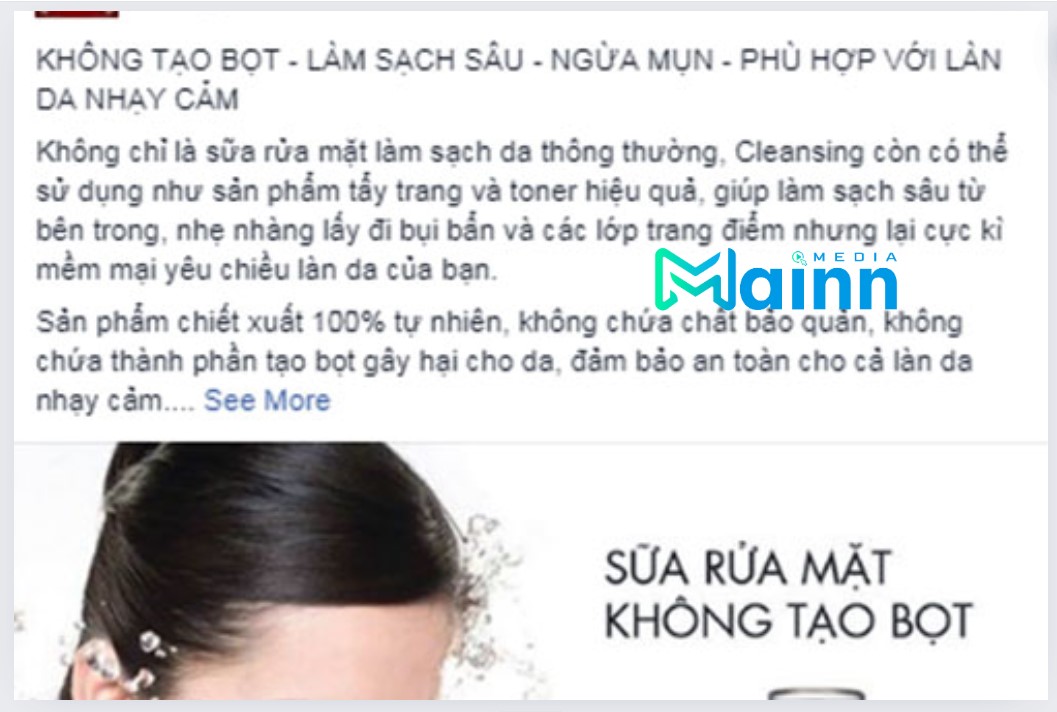 mỹ phẩm trên Facebook