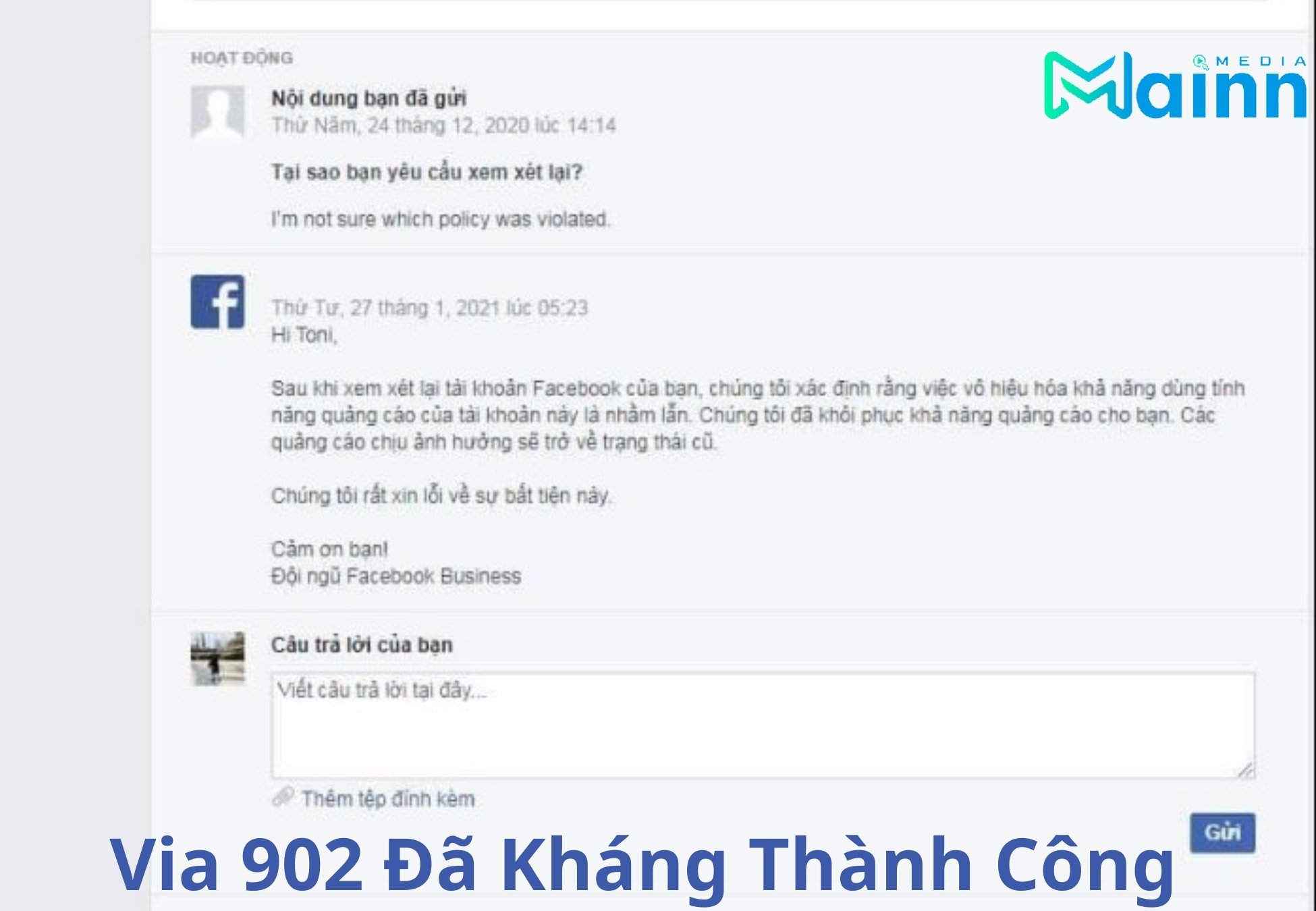 tài khoản Facebook kháng 902