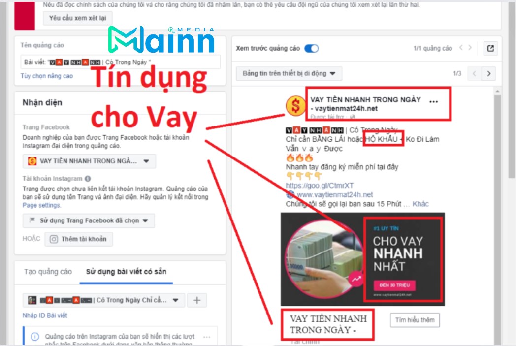 từ ngữ vi phạm