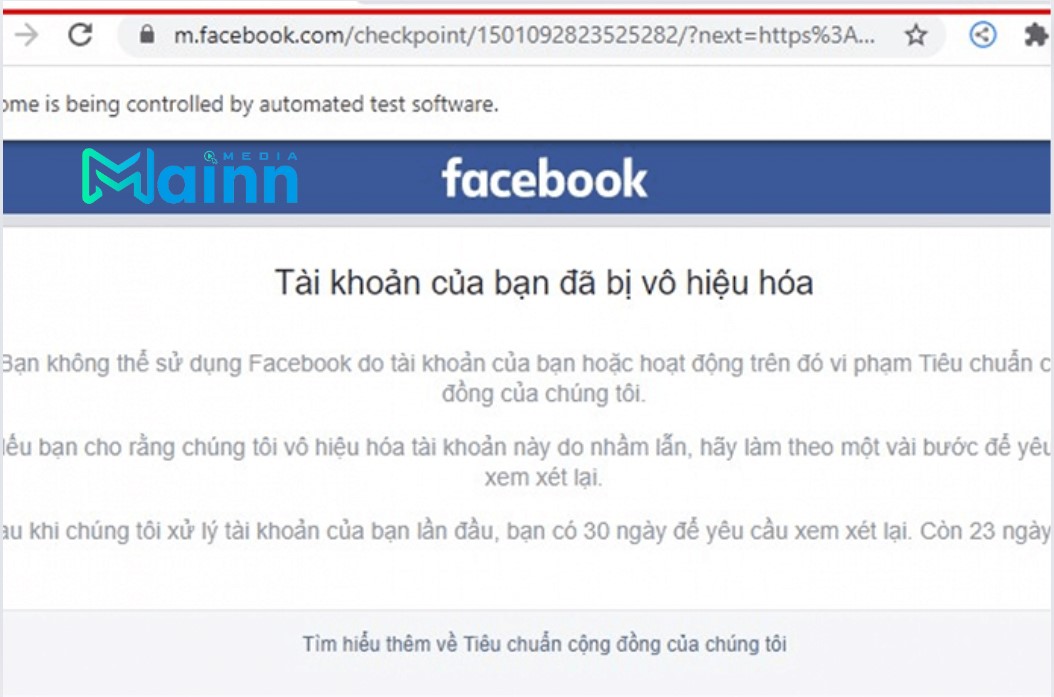 vi phạm quy định quảng cáo facebook