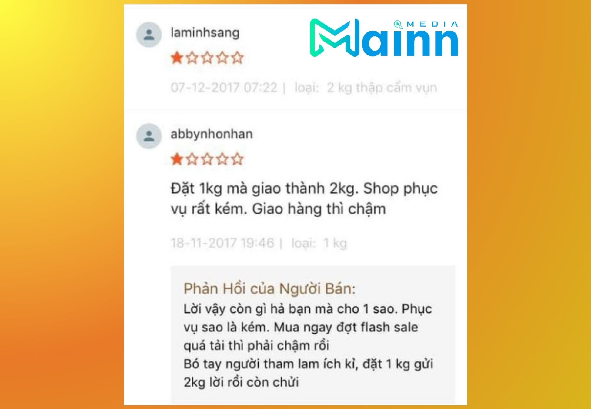 Feedback Shopee hài hước