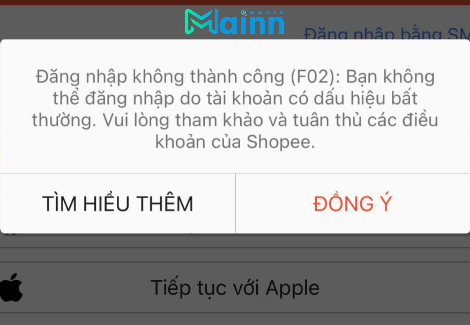 Lỗi F02 Shopee Là Gì