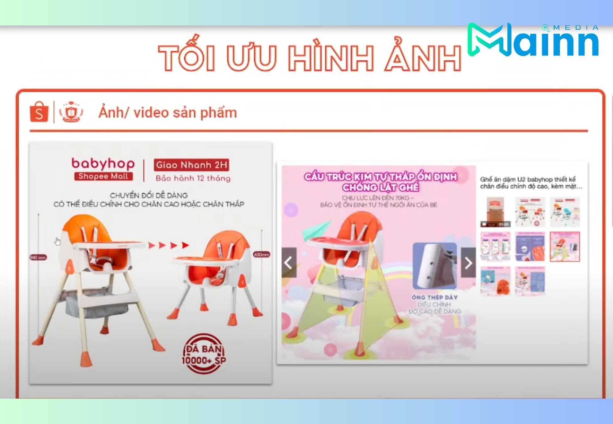 Tối ưu hình ảnh đánh giá Shopee