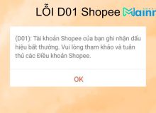 không vào được Shopee lỗi D01