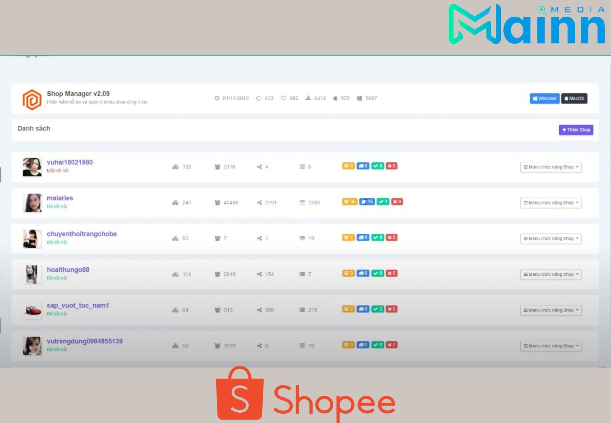 Tải ứng dụng Shopee về máy tính