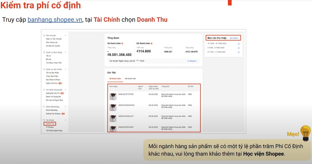 bán hàng trên Shopee mất phí bao nhiêu