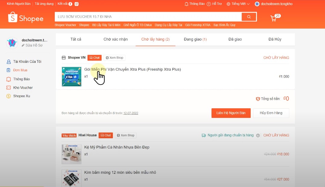 chương trình freeship sàn thương mại điện tử Shopee