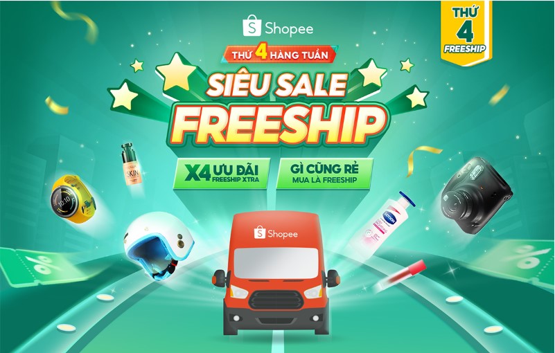 miễn phí vận chuyển Shopee