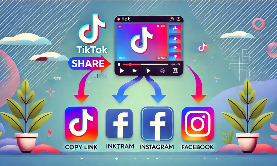 chia sẻ link để thu hút follow Tiktok