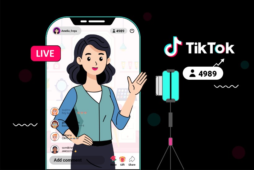 tương tác với người xem trên Tiktok