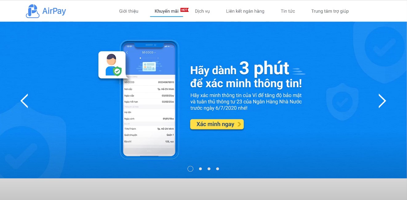 cách liên kết Airpay Shopee