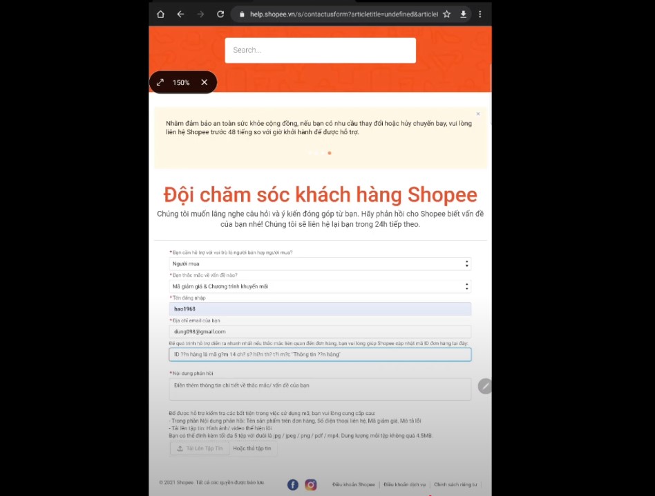 cách xóa tài khoản ngân hàng Airpay online trên Shopee