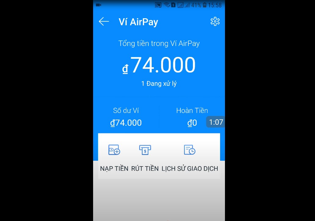 cách xoá ví Airpay trên Shopee