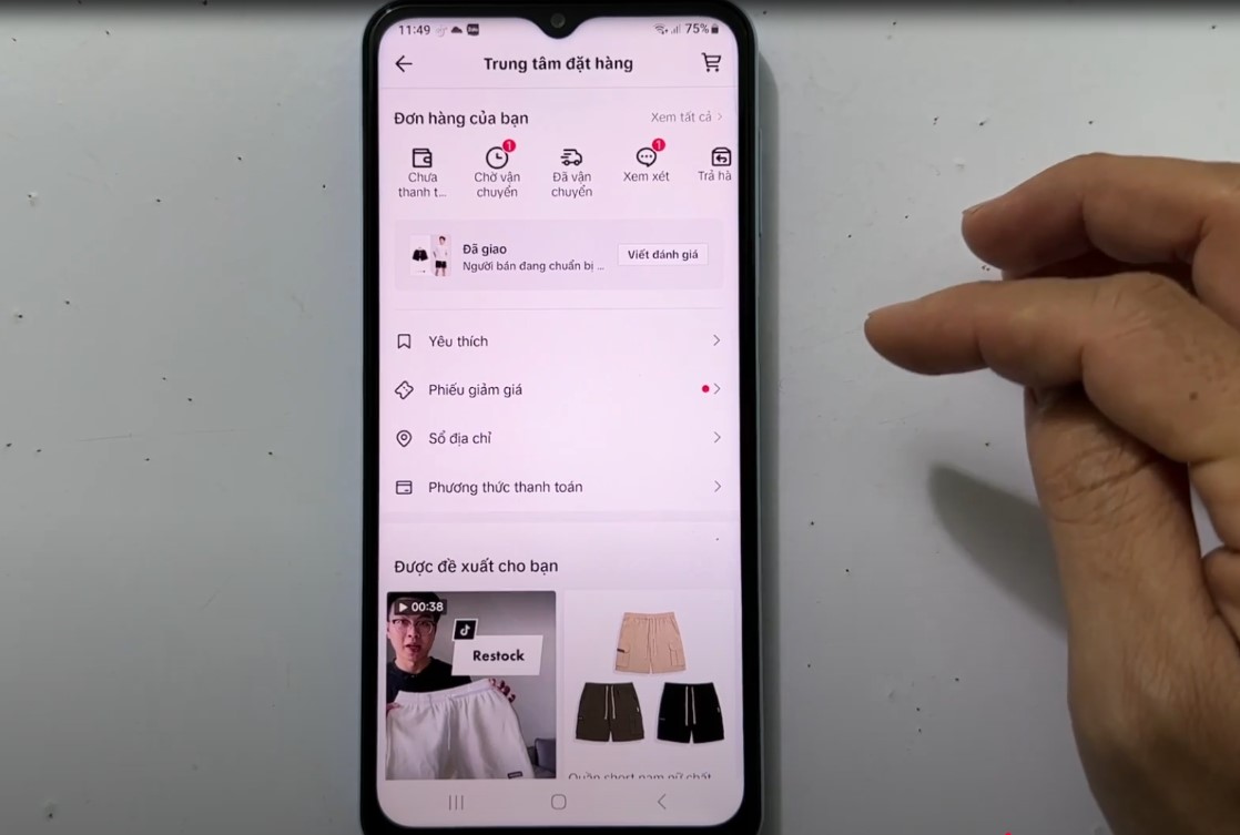 cách xem đơn hàng trên tiktok