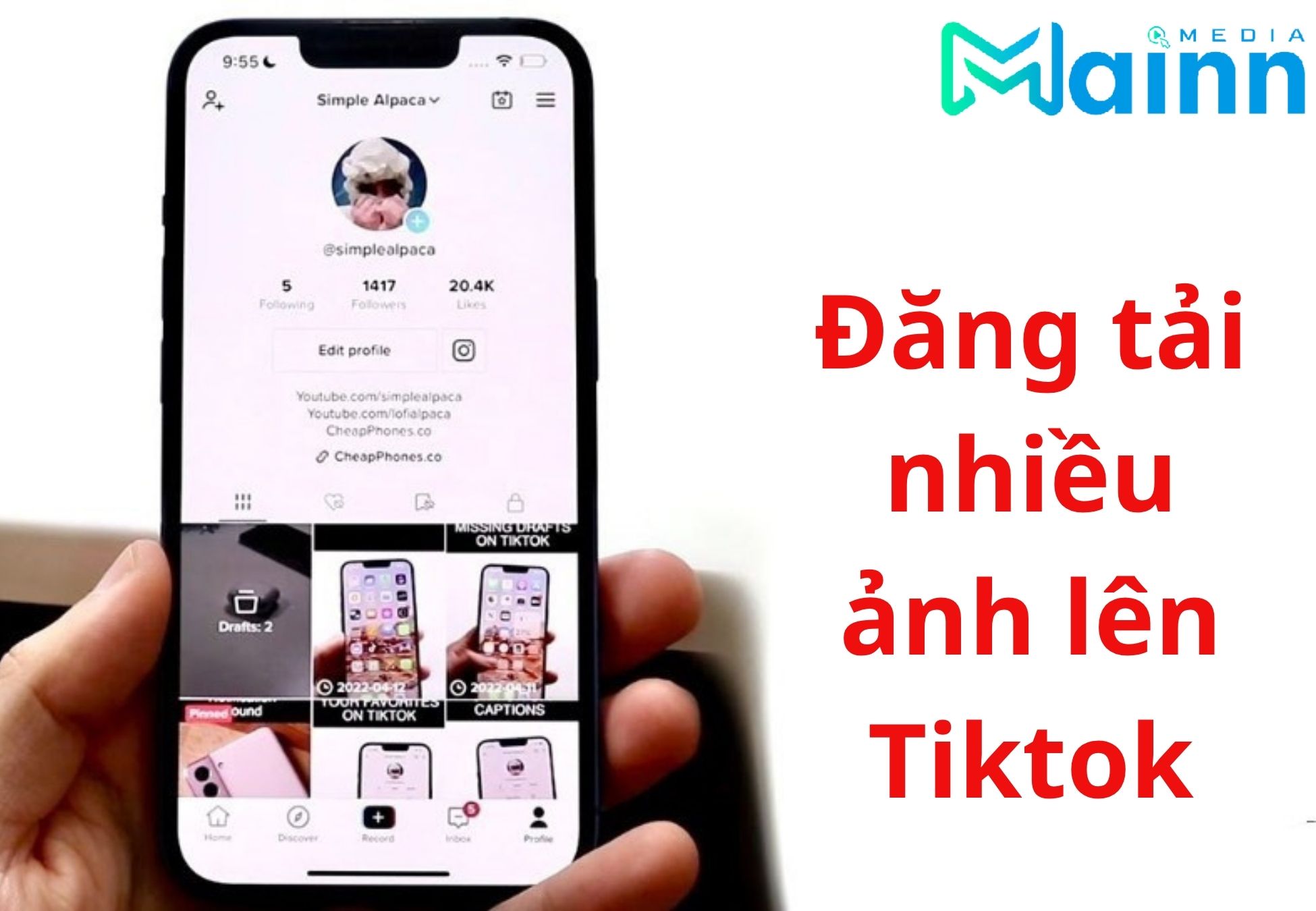 cách đăng nhiều ảnh lên Tiktok