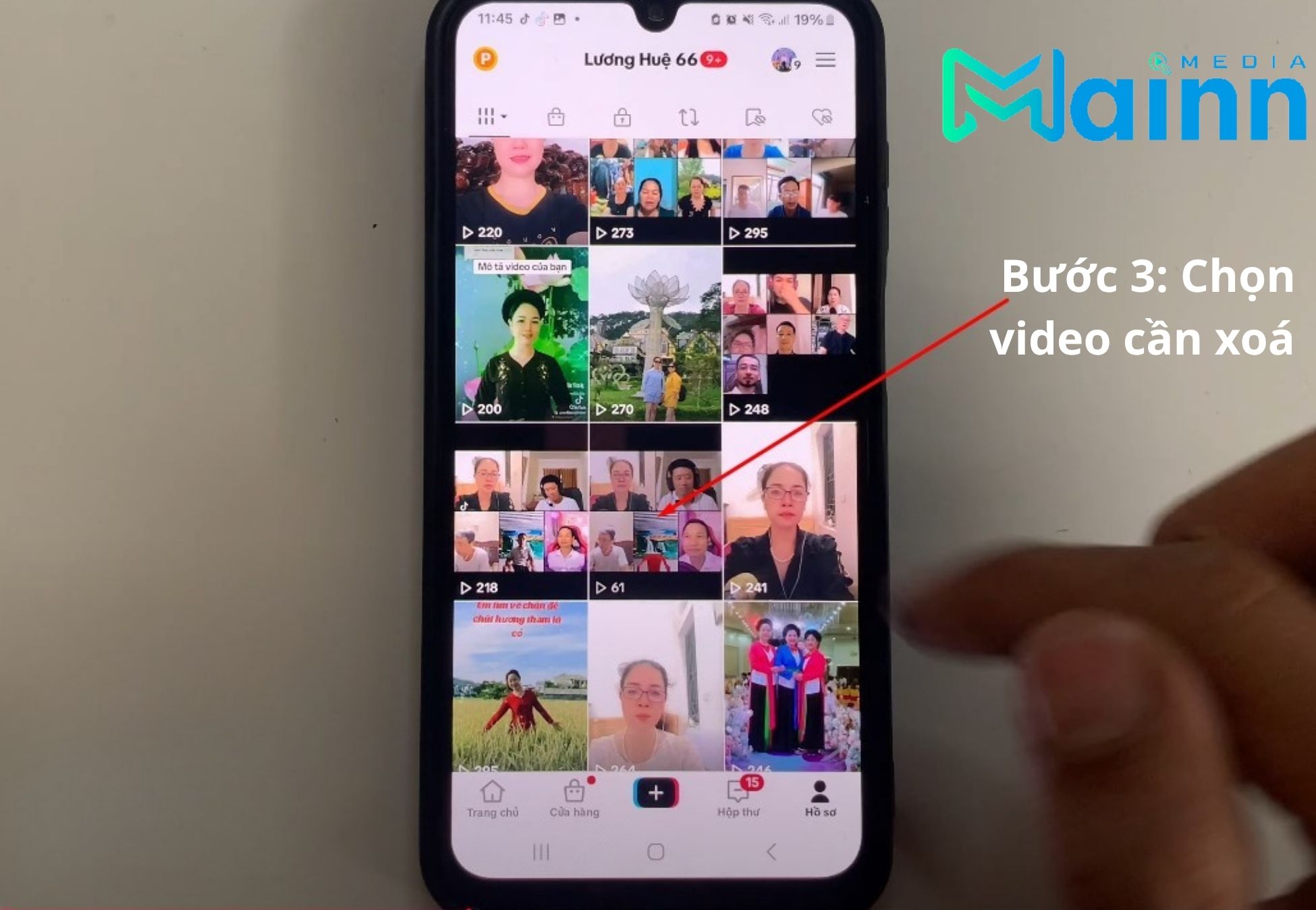 cách xóa clip trên TikTok