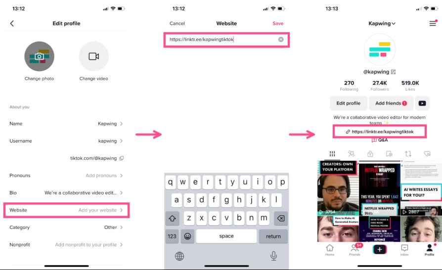 công cụ tạo bio tiktok
