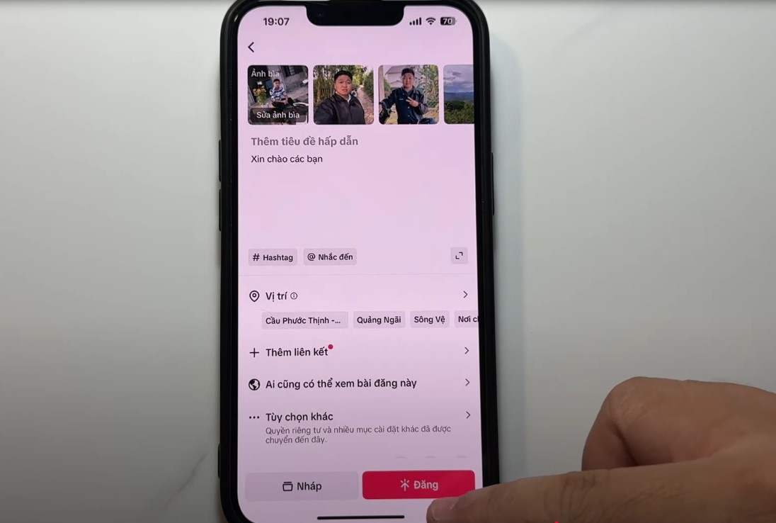 đăng video ảnh lên Tiktok