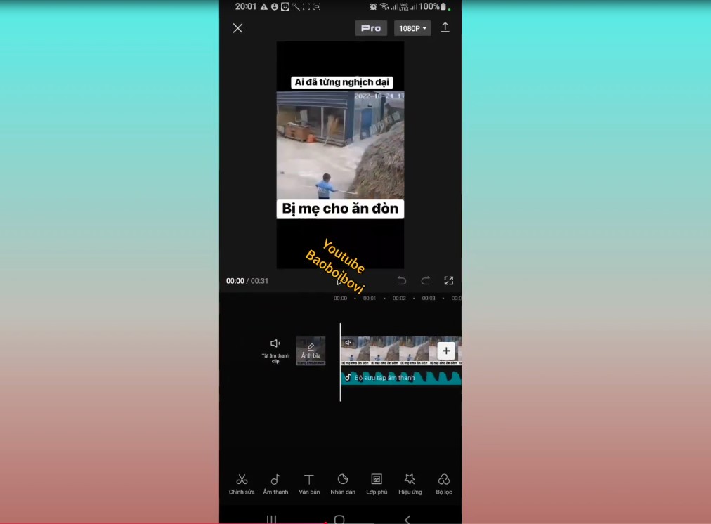 ghép ảnh với nhạc Tiktok