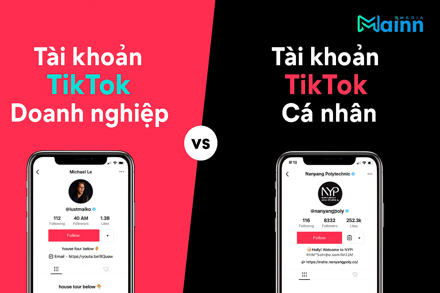 thêm liên kết trang web trên TikTok