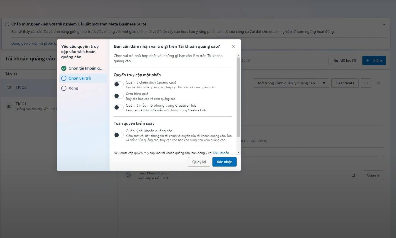 cách tạo tài khoản quảng cáo trên Facebook