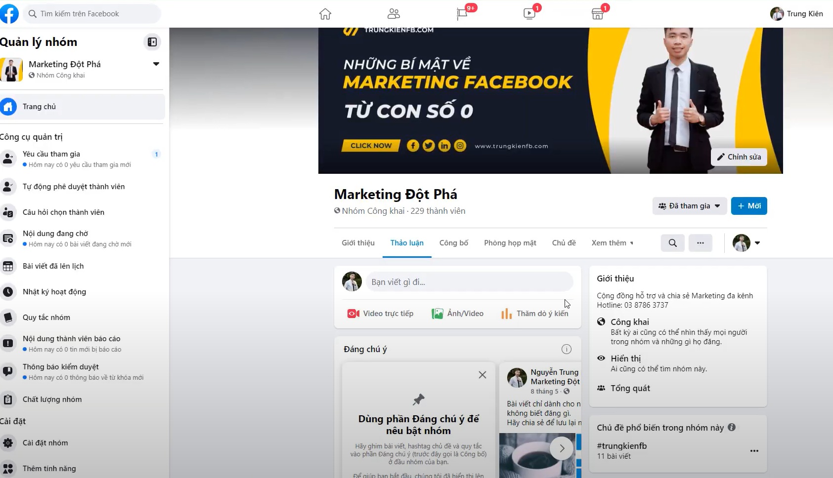 đặt tên Group Facebook