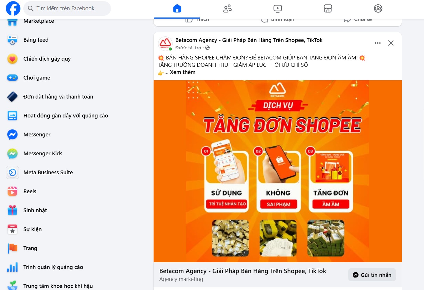 phân quyền quản lý trong BM Facebook