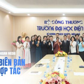 Lễ ký kết biên bản ghi nhớ hợp tác (MOU) giữa mainn media và trường đại học điện lực -1