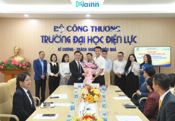 Lễ ký kết biên bản ghi nhớ hợp tác (MOU) giữa mainn media và trường đại học điện lực - 3