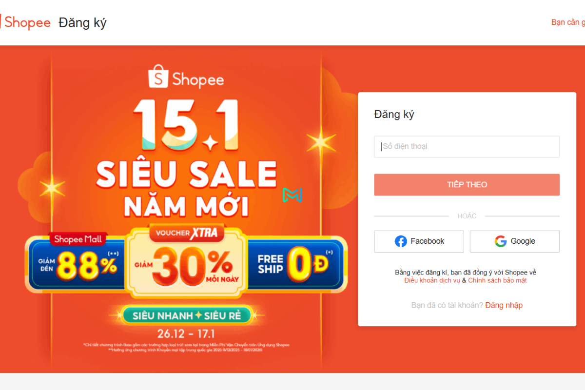 Cách Mở Gian Hàng Trên Shopee Bằng Máy Tính
