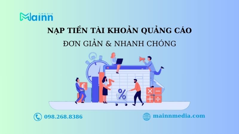 nạp tiền vào tài khoản quảng cáo facebook