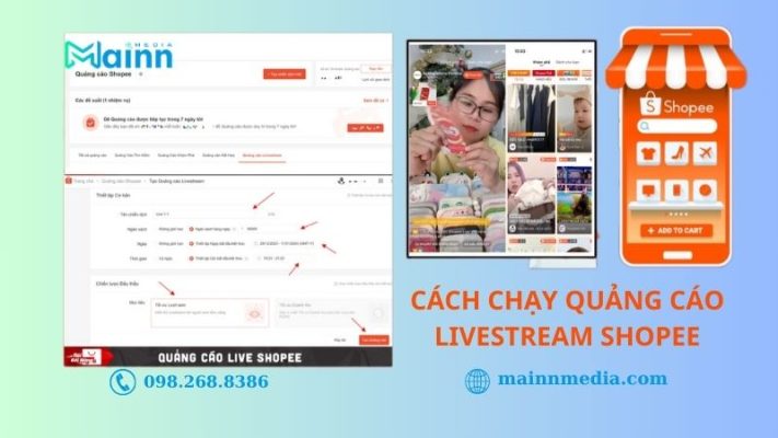 MAINN Media quang cao livestream shopee 1