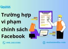 vi phạm chính sách facebook