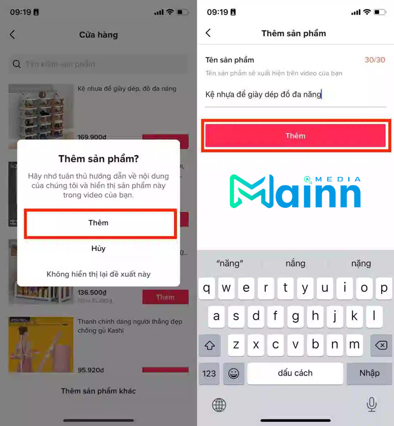 Cách thêm sản phẩm trên TikTok Shop