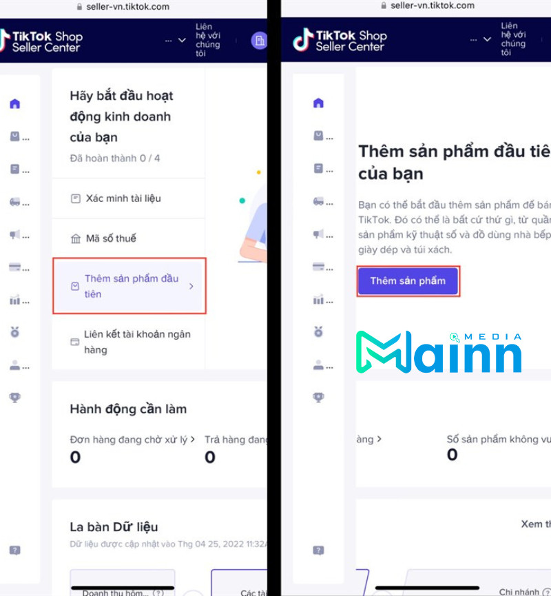 Cách thêm sản phẩm trên TikTok Shop