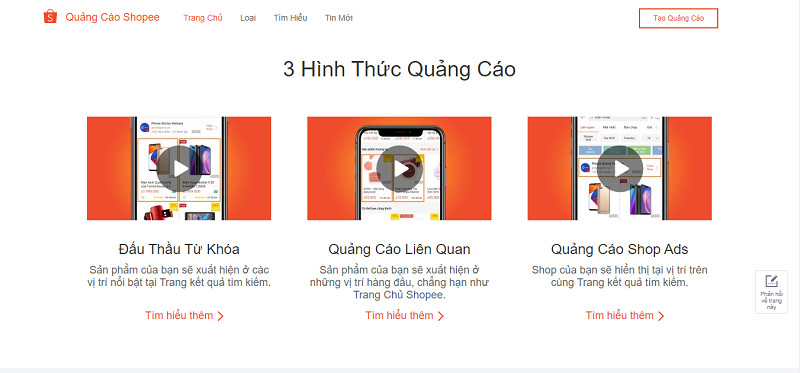 chạy quảng cáo Shopee