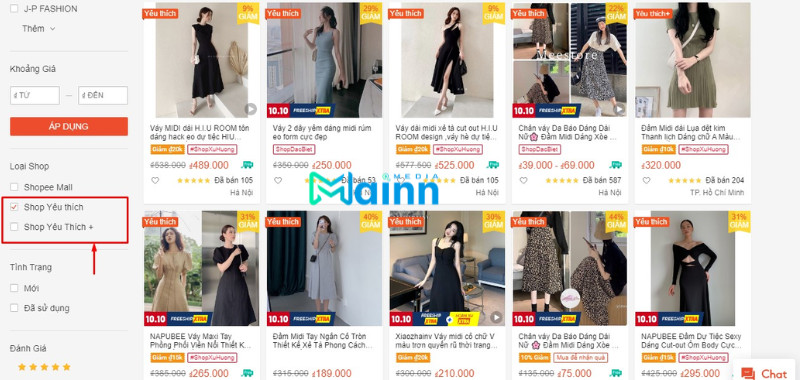 Đánh giá là căn cứ để Shopee xếp hạng thứ hạng shop