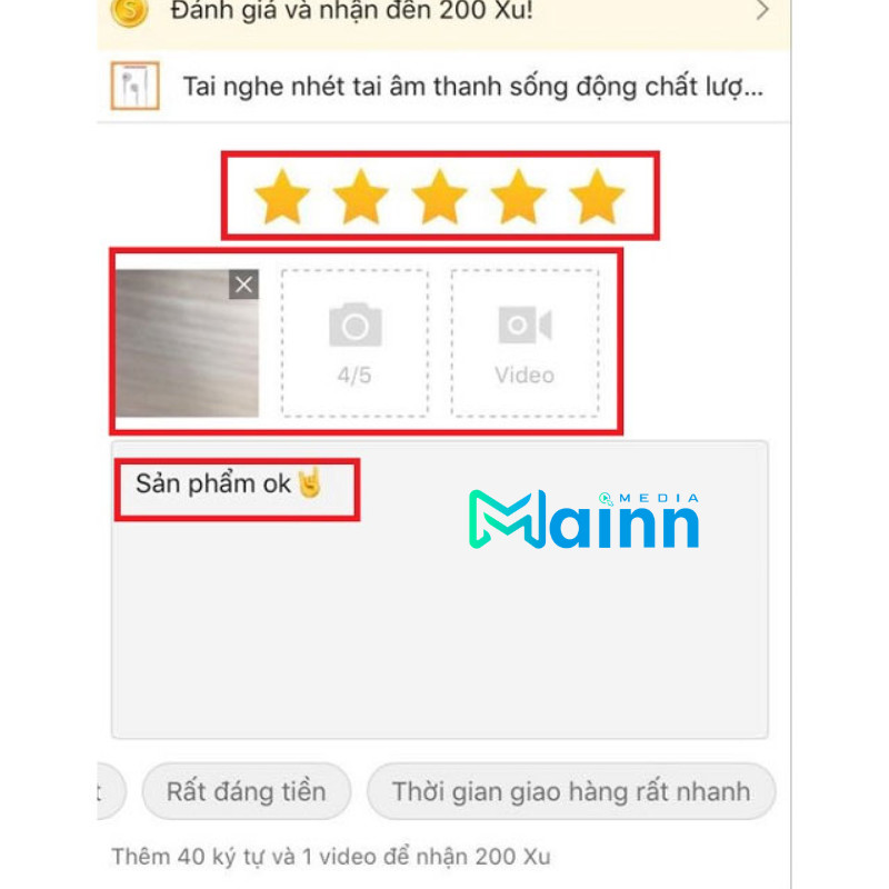 Nội dung đánh giá sản phẩm