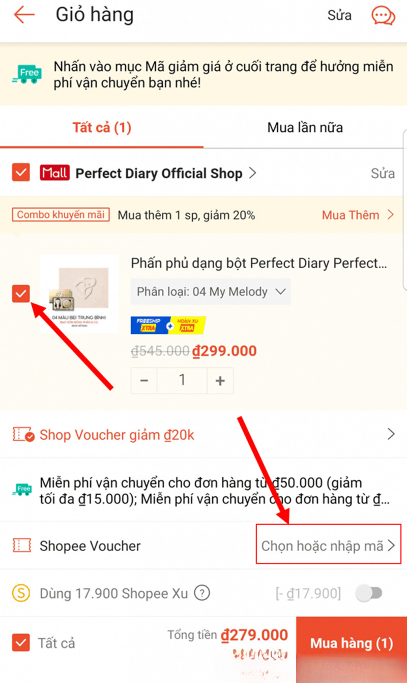 mã miễn phí vận chuyển shopee