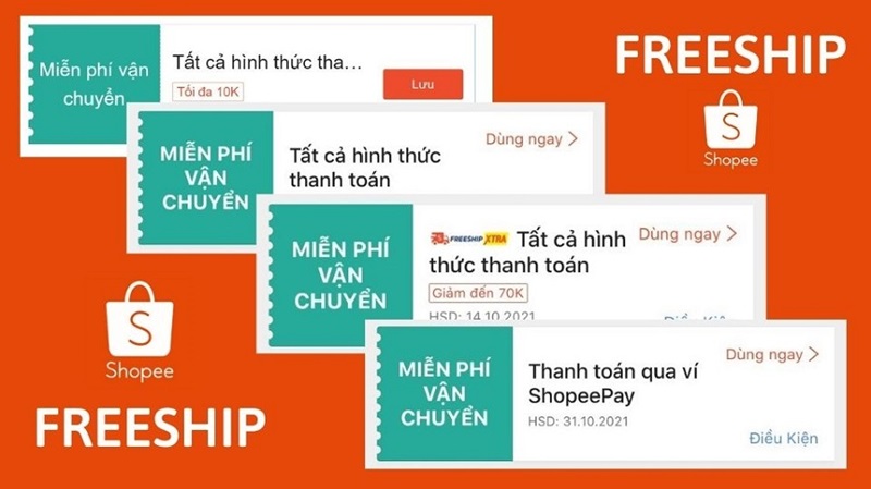 mã miễn phí vận chuyển shopee