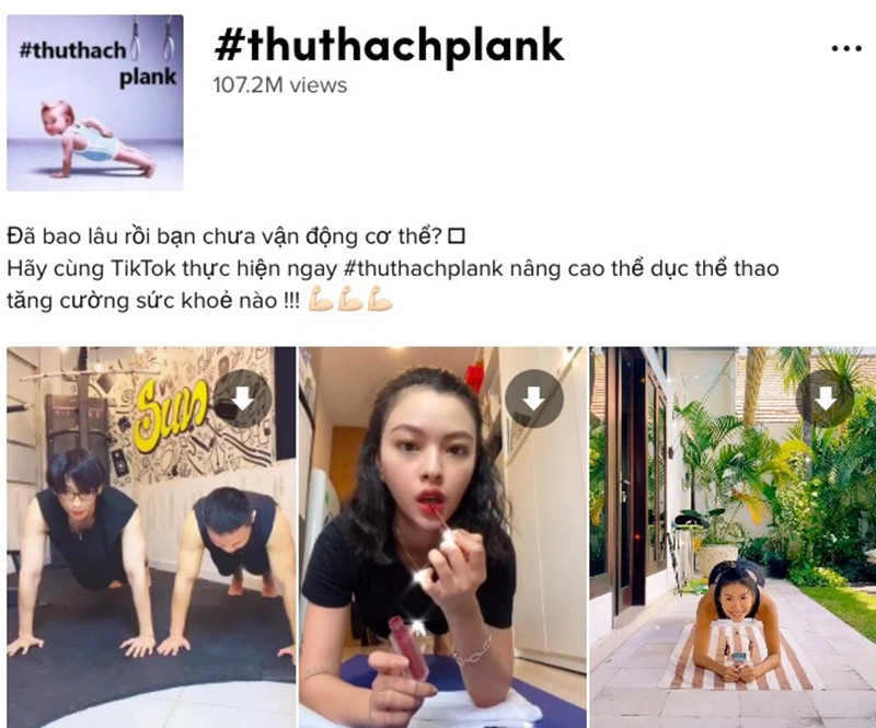 Challenge Plank được nhiều người dùng đón nhận