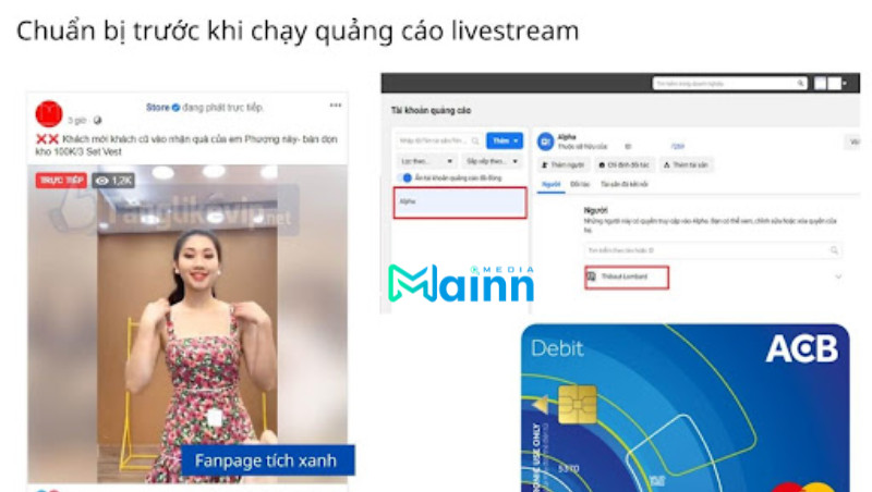 quảng cáo livestream facebook