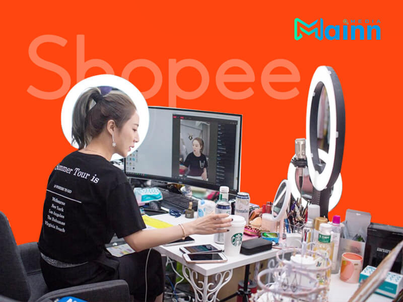 quảng cáo livestream shopee