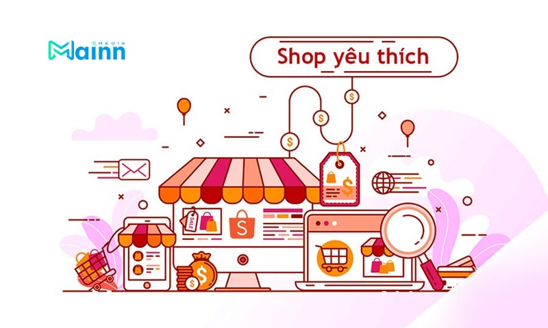 shop yêu thích trên shopee