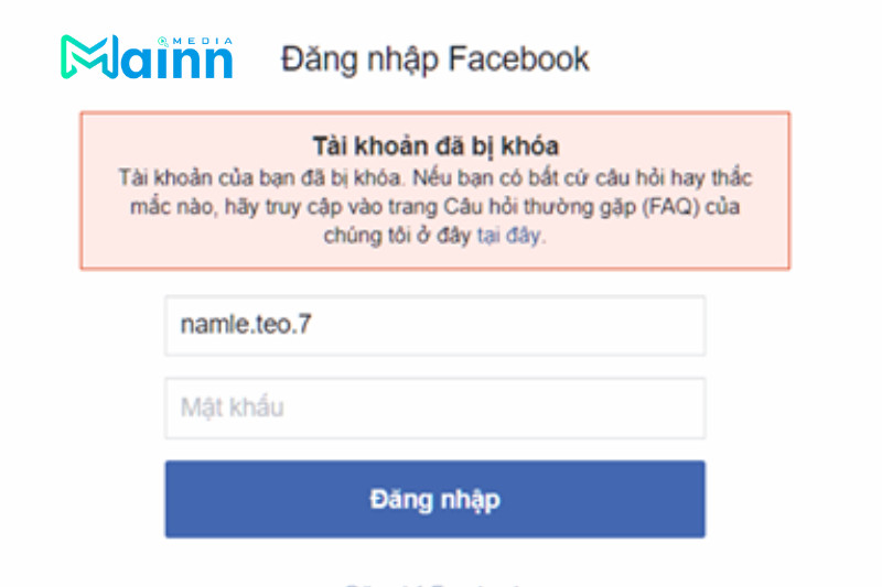 Tài khoản bị khóa FAQ là gì?