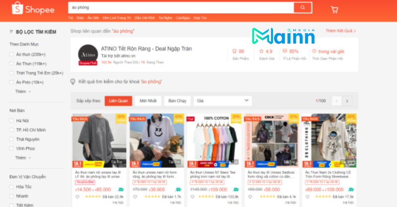 tối ưu gian hàng shopee